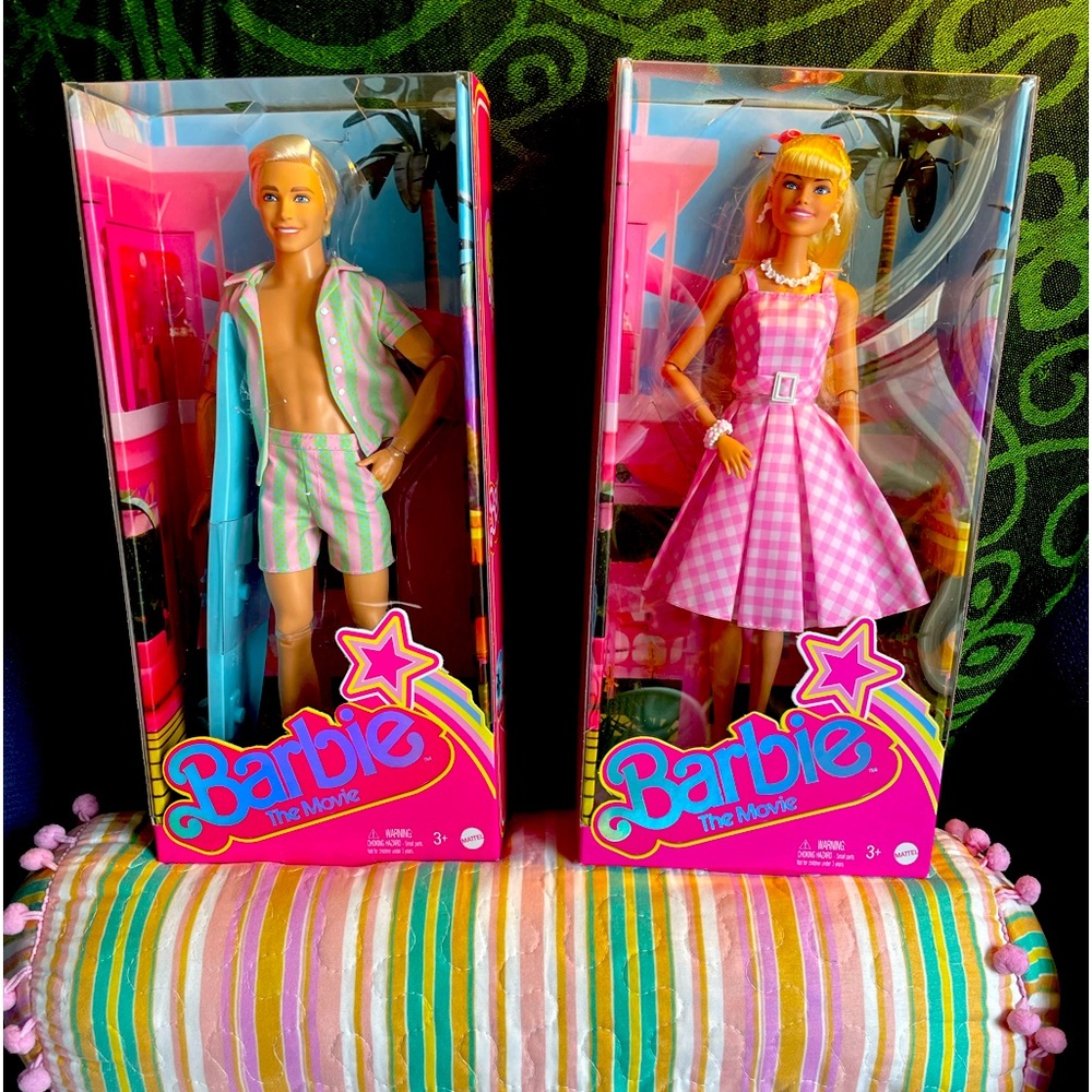 🏖️ NWT Barbie The Movie Ken and Barbie Doll Set.